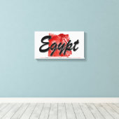 Egyptische kaart canvas afdruk (Insitu (Houten vloer))