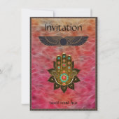 Egyptische Kaart met de uitnodigingslijst van hoog (Voorkant)