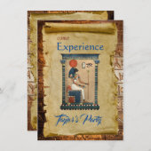 Egyptische Kaart met de uitnodigingslijst van hoog (Voorkant / Achterkant)