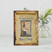 Egyptische Kaart met de uitnodigingslijst van hoog (Staand voorkant)