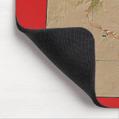 Egyptische kaart Mousepad Muismat (Hoek)