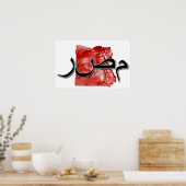 Egyptische kaart poster (Keuken)