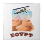  Egyptische kaart reisposter Tegeltje (Voorkant)