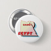 Egyptische kaart ronde button 5,7 cm (Voorkant /achterkant)