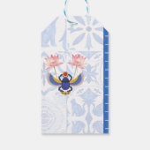 Egyptische kat Basha met faronische erfenis Cadeaulabel (Achterkant)