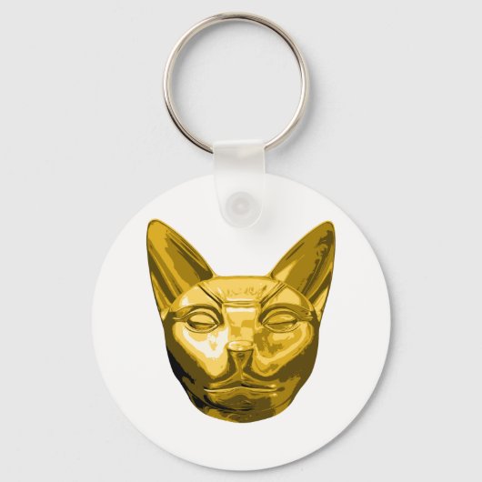 Egyptische kat Bast Sleutelhanger (Voorkant)