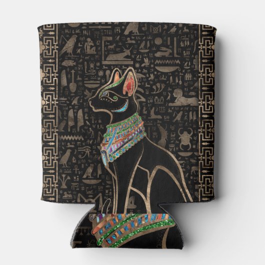 Egyptische kat - Bastet Blikjeskoeler (Achterkant)