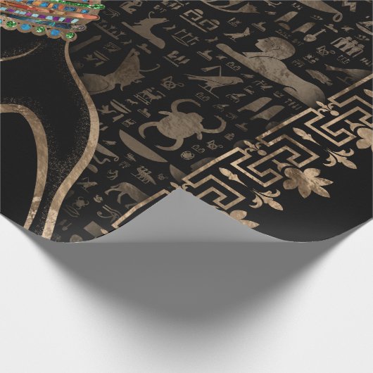 Egyptische kat - Bastet Cadeaupapier (Hoek)