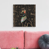 Egyptische kat - Bastet Canvas Afdruk (Insitu (Woonkamer))