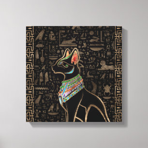 Egyptische kat - Bastet Canvas Afdruk