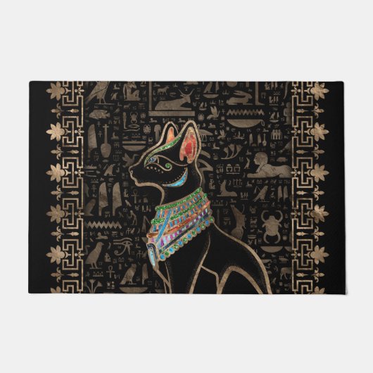 Egyptische kat - Bastet Deurmat (Voorkant)