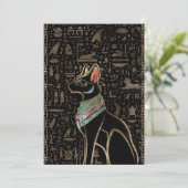 Egyptische kat - Bastet Feestdagenkaart (Staand voorkant)