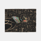Egyptische kat - Bastet Fleece Deken (Voorkant (Horizontaal))