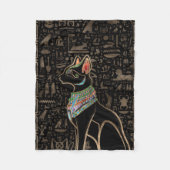 Egyptische kat - Bastet Fleece Deken (Voorkant)
