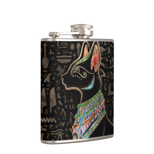 Egyptische kat - Bastet Heupfles (Rechts)