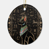 Egyptische kat - Bastet Keramisch Ornament (Links)