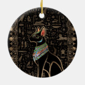 Egyptische kat - Bastet Keramisch Ornament (Achterkant)