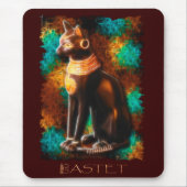 Egyptische kat Bastet Mousepad Muismat (Voorkant)