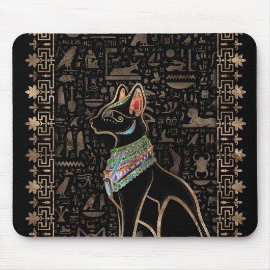 Egyptische kat - Bastet Muismat (Voorkant)