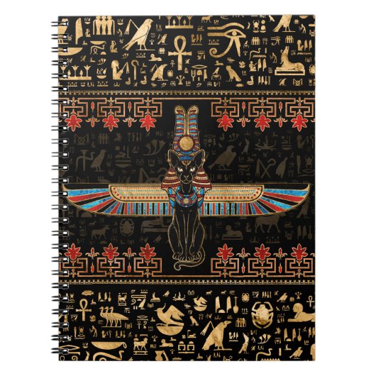 Egyptische kat - Bastet Notitieboek (Voorkant)