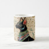 Egyptische kat - Bastet op papyrus Koffiemok (Center)