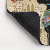 Egyptische kat - Bastet op papyrus Muismat (Hoek)