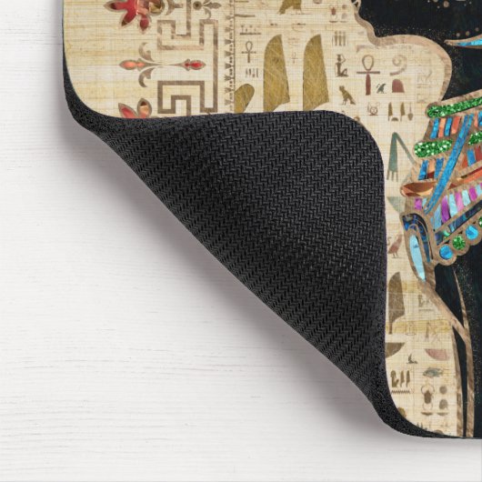 Egyptische kat - Bastet op papyrus Muismat (Hoek)