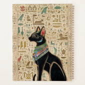 Egyptische kat - Bastet op papyrus Planner (Achterkant)