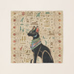 Egyptische kat - Bastet op papyrus Sjaal<br><div class="desc">Egyptische kat - Bastet op papyrus</div>