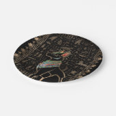 Egyptische kat - Bastet Papieren Bordje (Gekanteld)