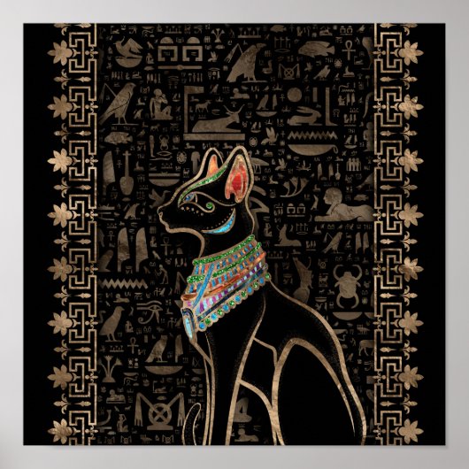 Egyptische kat - Bastet Poster (Voorkant)