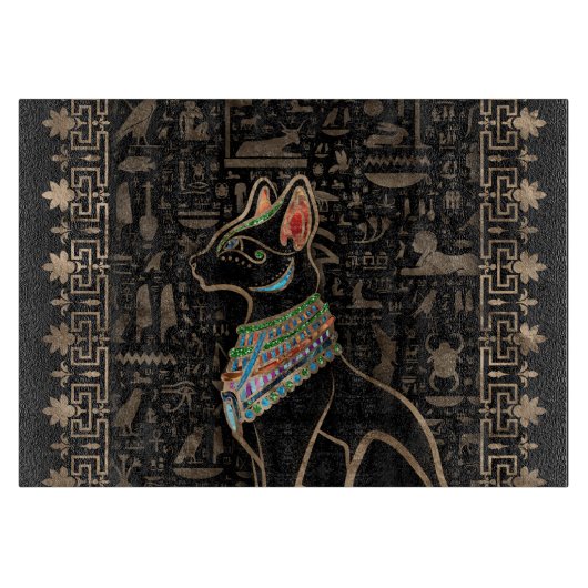 Egyptische kat - Bastet Snijplank (Voorkant)