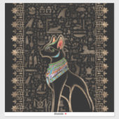 Egyptische kat - Bastet Sticker (Vel)