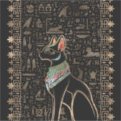 Egyptische kat - Bastet Sticker (Voorkant)