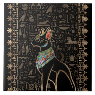 Egyptische kat - Bastet Tegeltje