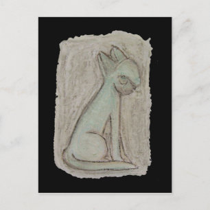 Egyptische kat briefkaart