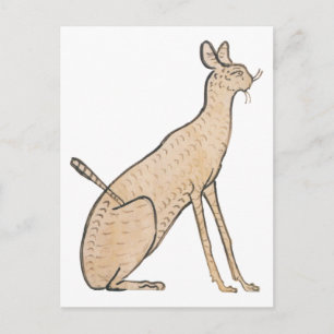 Egyptische kat briefkaart