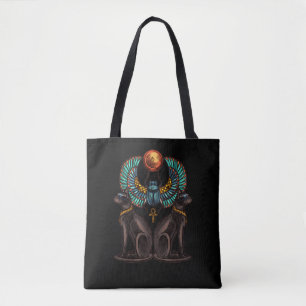 Egyptische kat Design Ancient History Tote Bag