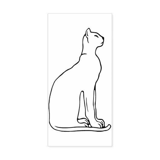Egyptische kat God Art Stempel (Afrduk)