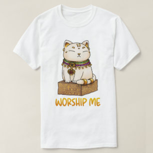 Egyptische kat God Bastet aanbid mij T-shirt