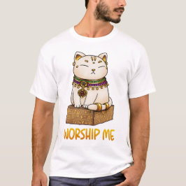 Egyptische kat God Bastet aanbid mij T-shirt