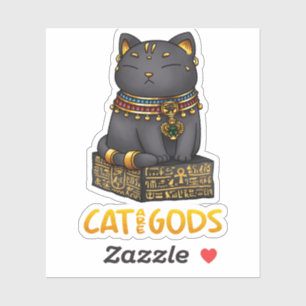 Egyptische kat God Bastet Cat zijn goden Sticker