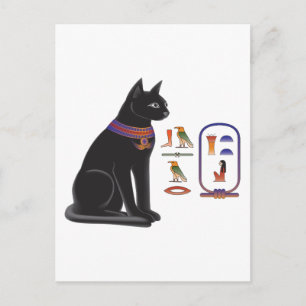 Egyptische Kat Goddess Bastet Briefkaart