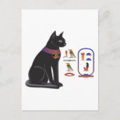 Egyptische Kat Goddess Bastet Briefkaart (Voorkant)