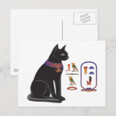 Egyptische Kat Goddess Bastet Briefkaart (Voorkant / Achterkant)