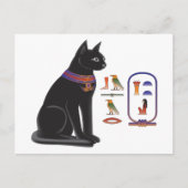 Egyptische Kat Goddess Bastet Briefkaart (Voorkant)