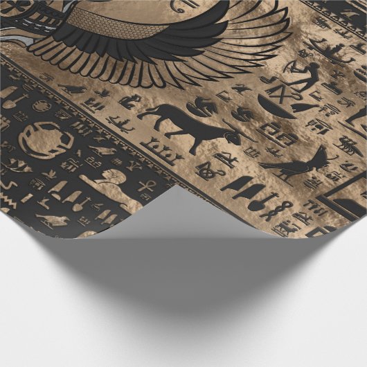 Egyptische Kat Goddess Bastet Cadeaupapier (Hoek)