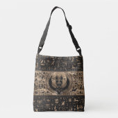 Egyptische Kat Goddess Bastet Crossbody Tas (Achterkant)