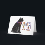 Egyptische Kat Goddess Bastet Kaart<br><div class="desc">Deze Egyptische Kat Goddess Bastet is een perfect eenvormig geschenk voor de kattenliefhebber,  de wereldreiziger of de oude Egyptische enthousiast!</div>