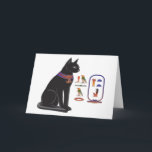 Egyptische Kat Goddess Bastet Kaart<br><div class="desc">Deze Egyptische Kat Goddess Bastet is een perfect eenvormig geschenk voor de kattenliefhebber,  de wereldreiziger of de oude Egyptische enthousiast!</div>